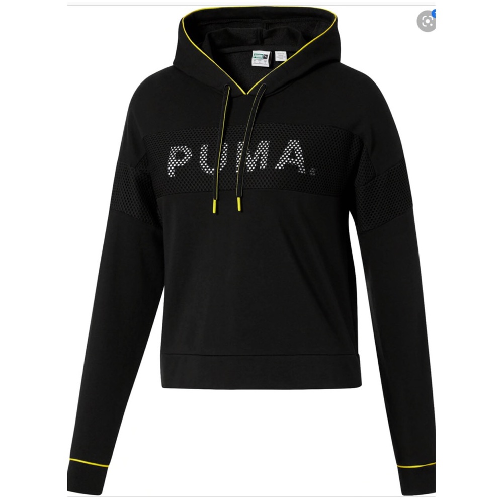 Puma Logo mesh Drycell Pullover workout Hoodie
